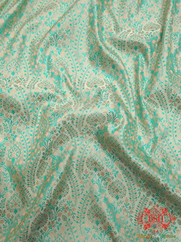 Pista Green Dohri Resham Booti Tanchoi Silk Saree - Bharat Silk House Tanchoi katan