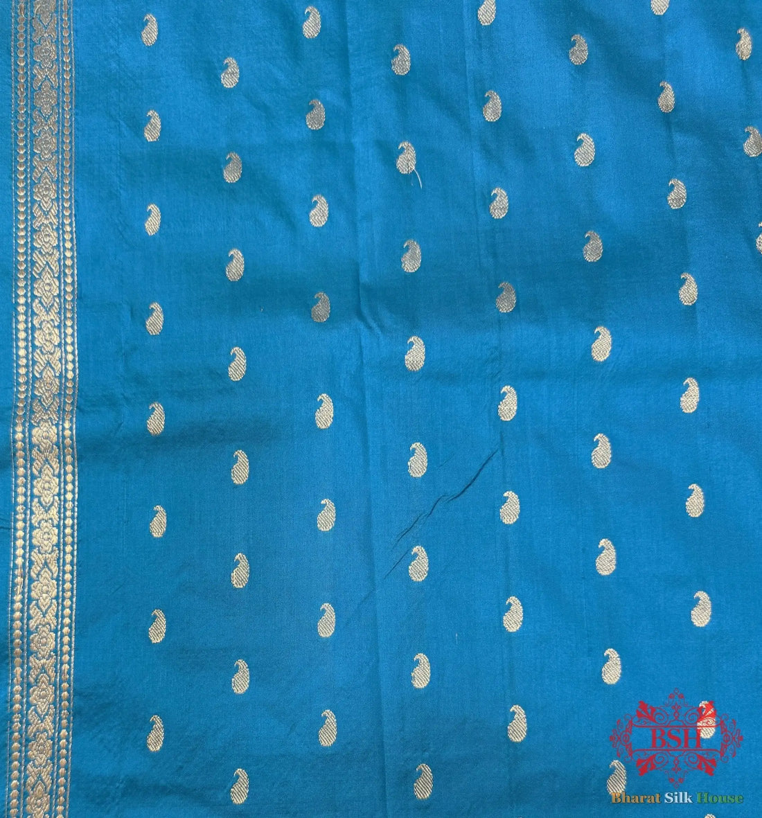 Pure Banarasi Handloom Katan Silk Antique Zari Saree In Shades Of Cross Colour - Bharat Silk House Pure Kataan Silk