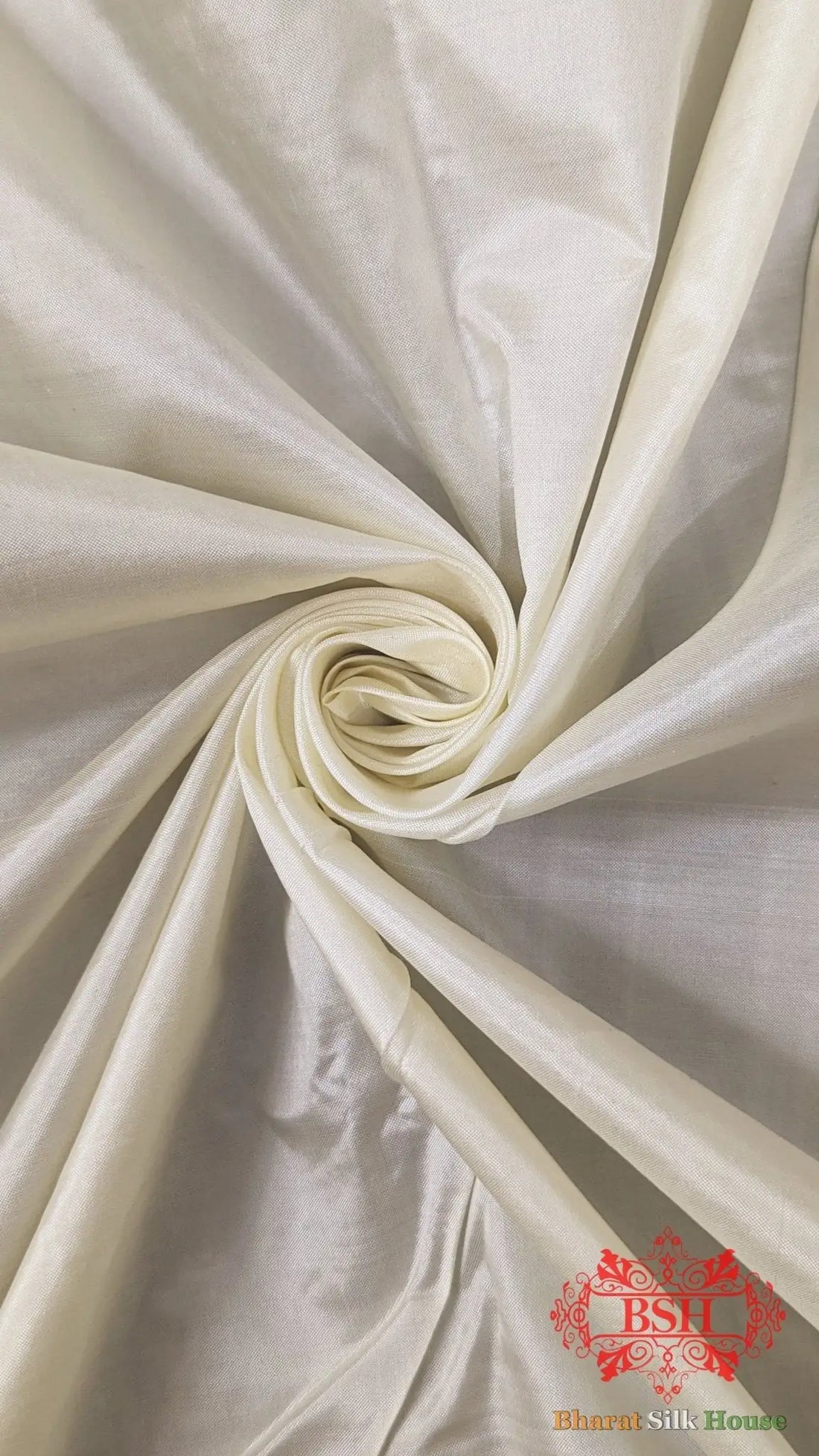 Pure Banarasi Handloom Katan Silk Antique Zari Saree In Shades Of White - Bharat Silk House Pure Kataan Silk