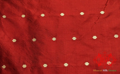 Pure Banarasi Handloom Katan Silk Antique Zari Saree In Shades Of White - Bharat Silk House Pure Kataan Silk