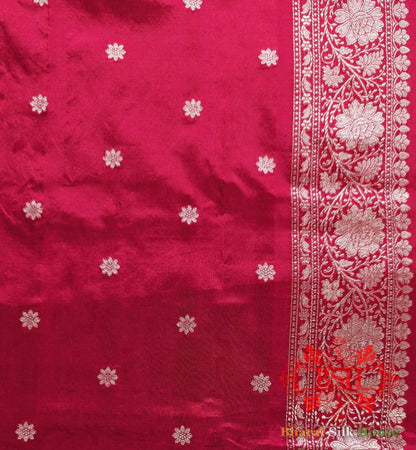 Pure Banarasi Handloom Katan Silk Antique Zari Saree In Shades Of Yellow - Bharat Silk House Pure Kataan Silk