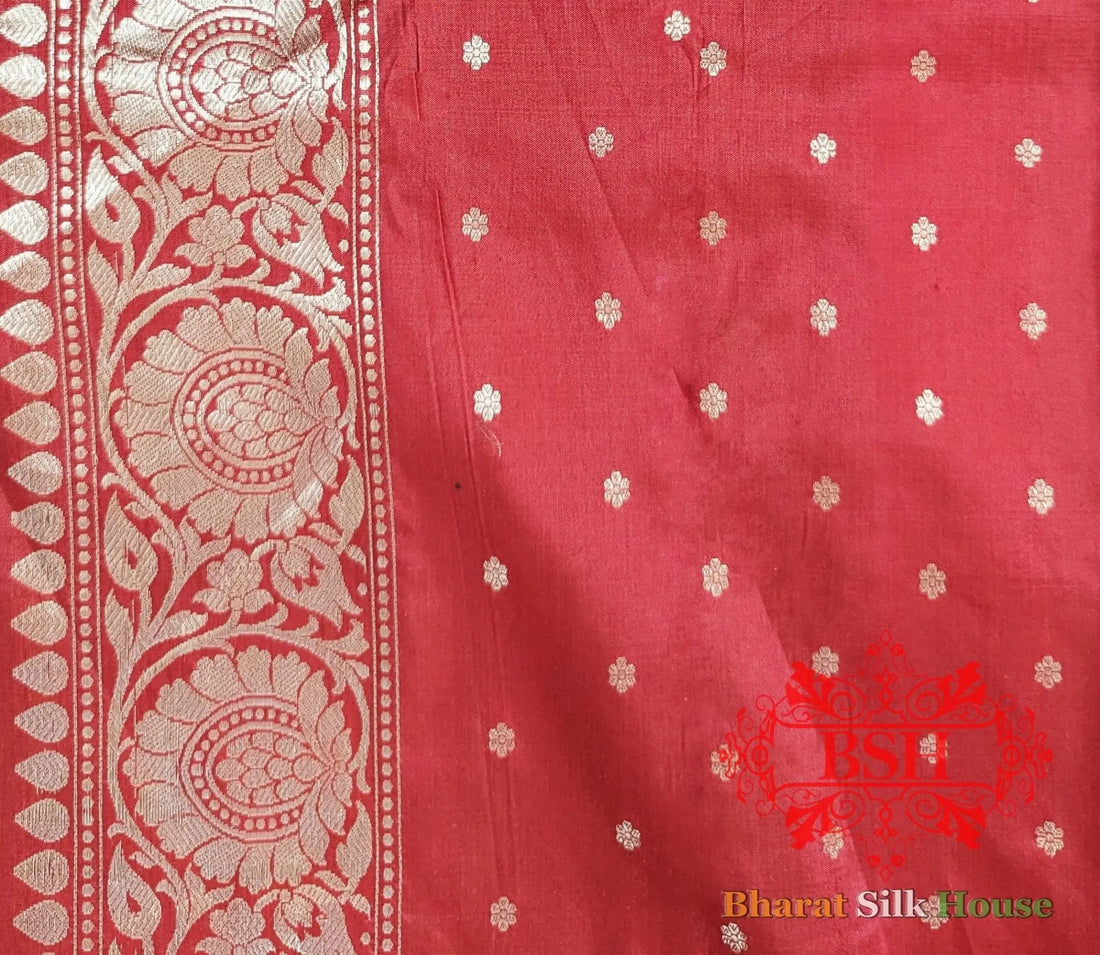 Pure Banarasi Handloom Katan Silk Antique Zari Saree In Shades Of Yellow - Bharat Silk House Pure Kataan Silk