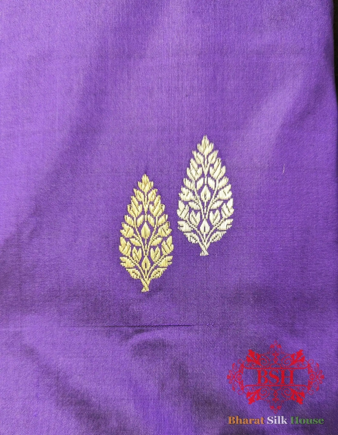 Pure Banarasi Handloom Katan Silk Meenakari Antique Zari Saree In Shades Of Blue - Bharat Silk House Pure Kataan Silk