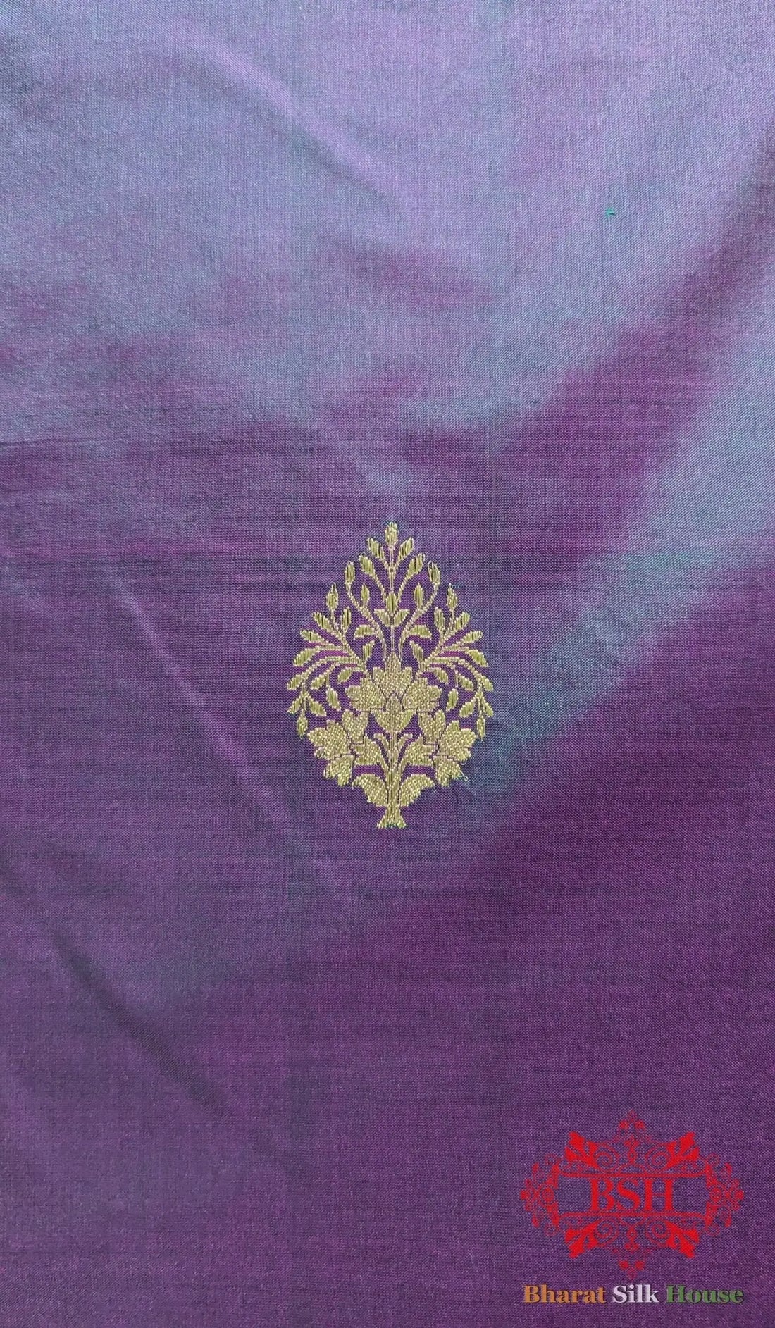 Pure Banarasi Handloom Katan Silk Meenakari Antique Zari Saree In Shades Of Cross Color - Bharat Silk House Pure Kataan Silk