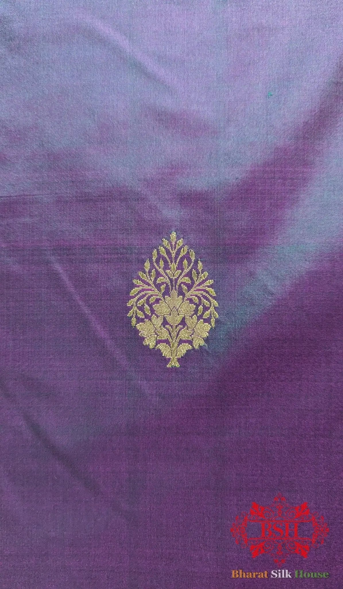 Pure Banarasi Handloom Katan Silk Meenakari Antique Zari Saree In Shades Of Cross Color - Bharat Silk House Pure Kataan Silk