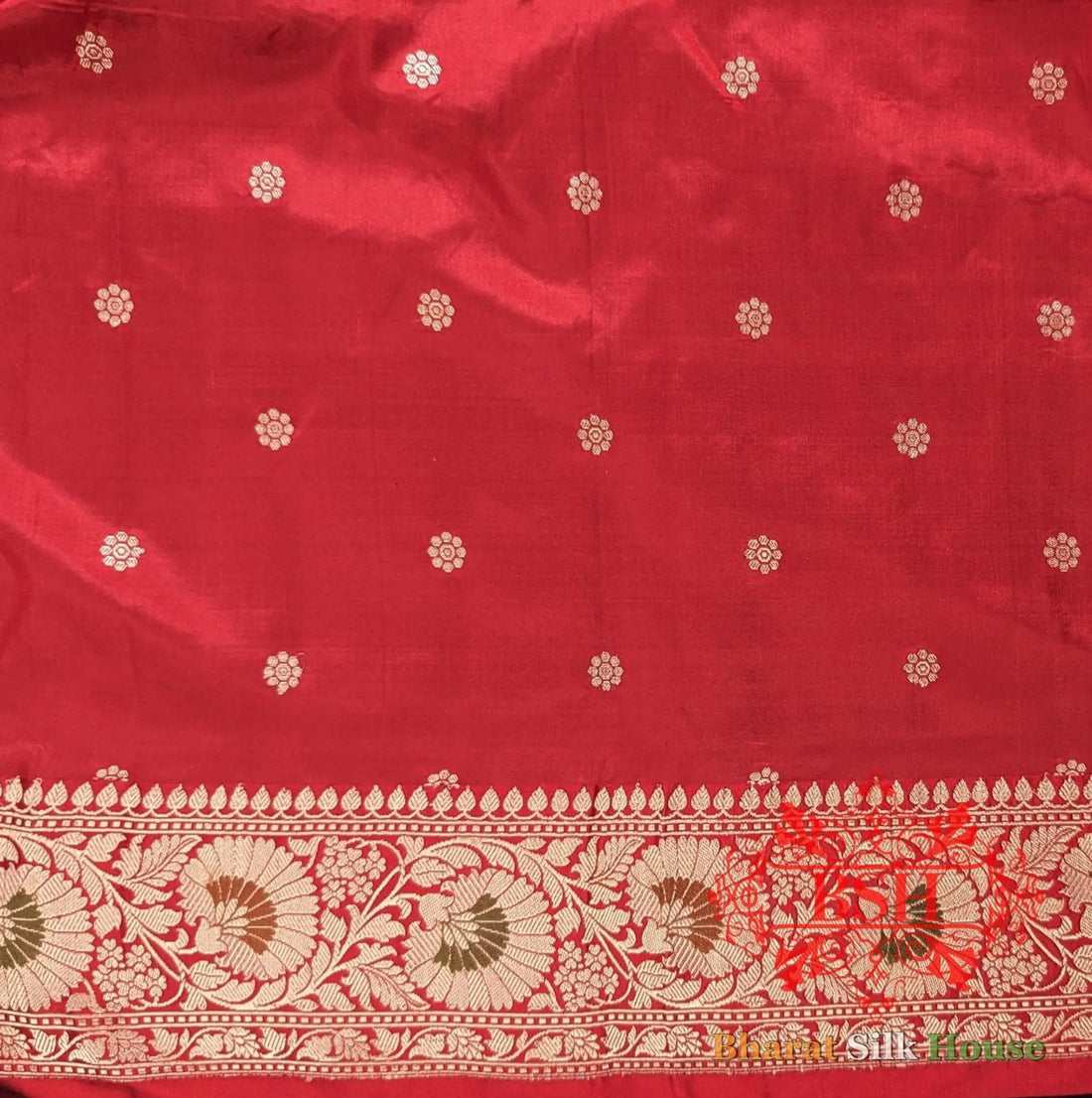 Pure Banarasi Handloom Katan Silk Meenakari Antique Zari Saree In Shades Of Green - Bharat Silk House Pure Kataan Silk