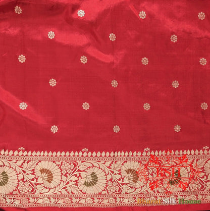 Pure Banarasi Handloom Katan Silk Meenakari Antique Zari Saree In Shades Of Green - Bharat Silk House Pure Kataan Silk