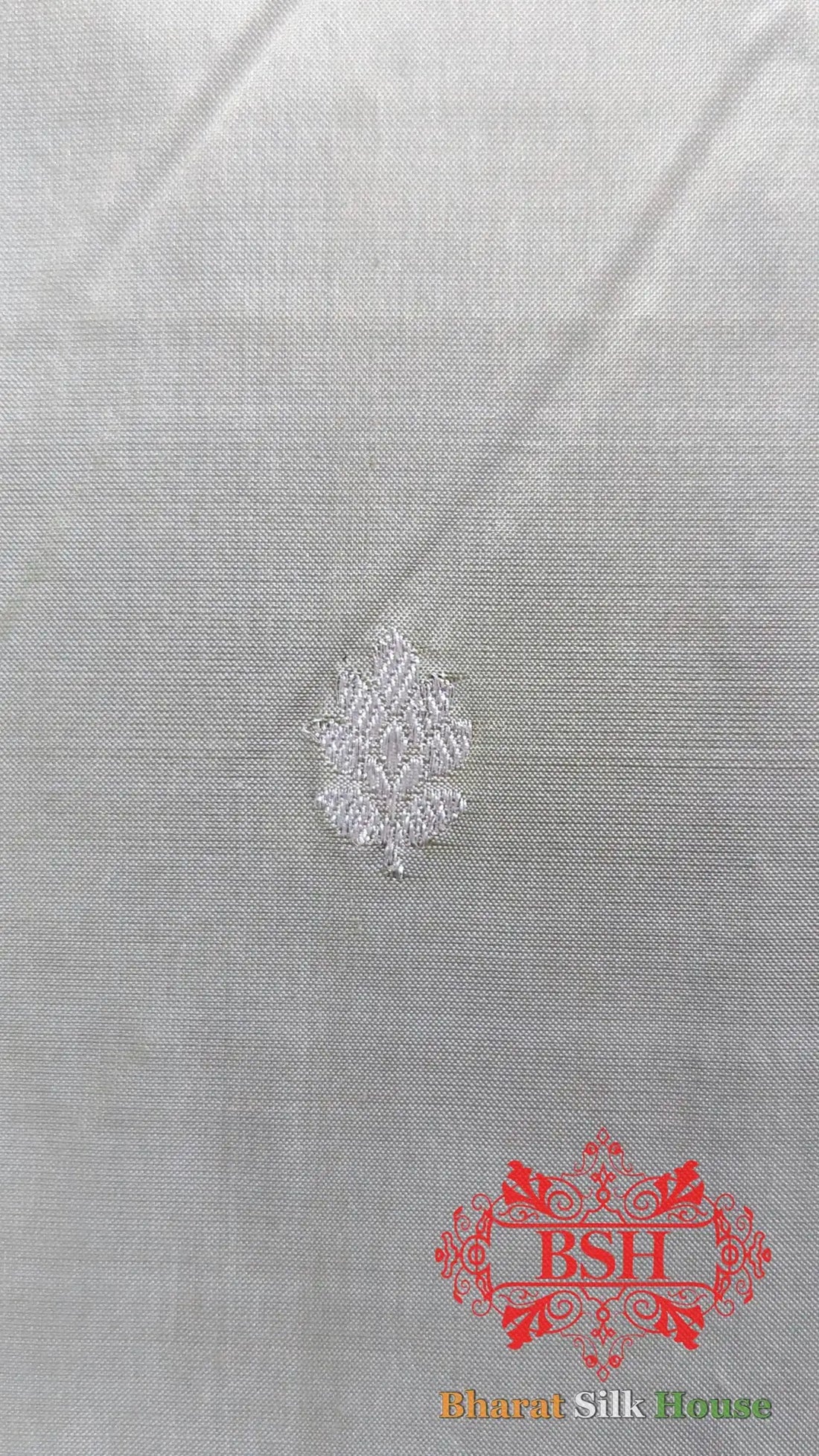 Pure Banarasi Handloom Katan Silk Meenakari Antique Zari Saree In Shades Of Off White - Bharat Silk House Pure Kataan Silk