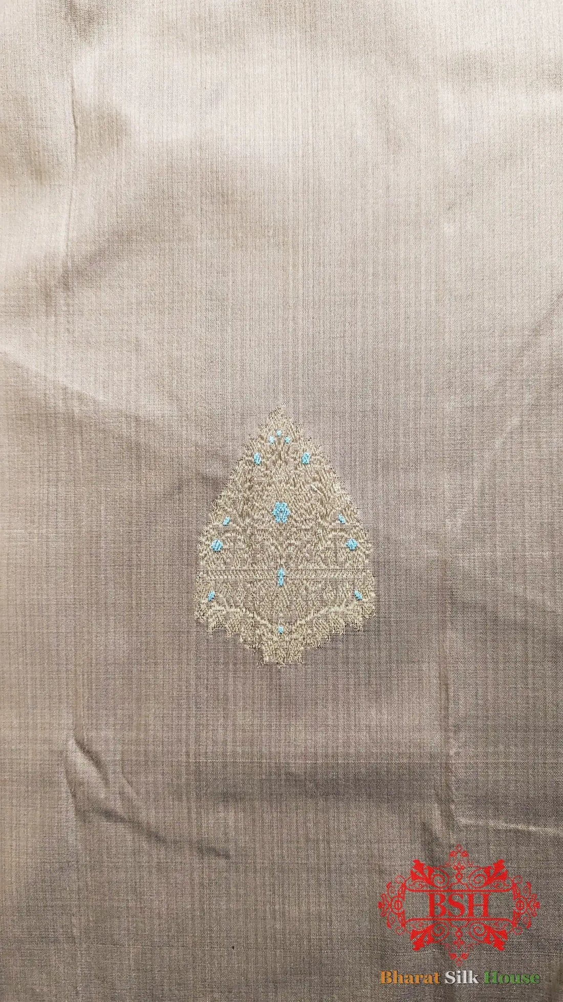 Pure Banarasi Handloom Katan Silk Meenakari Antique Zari Saree In Shades Of Peach - Bharat Silk House Pure Kataan Silk
