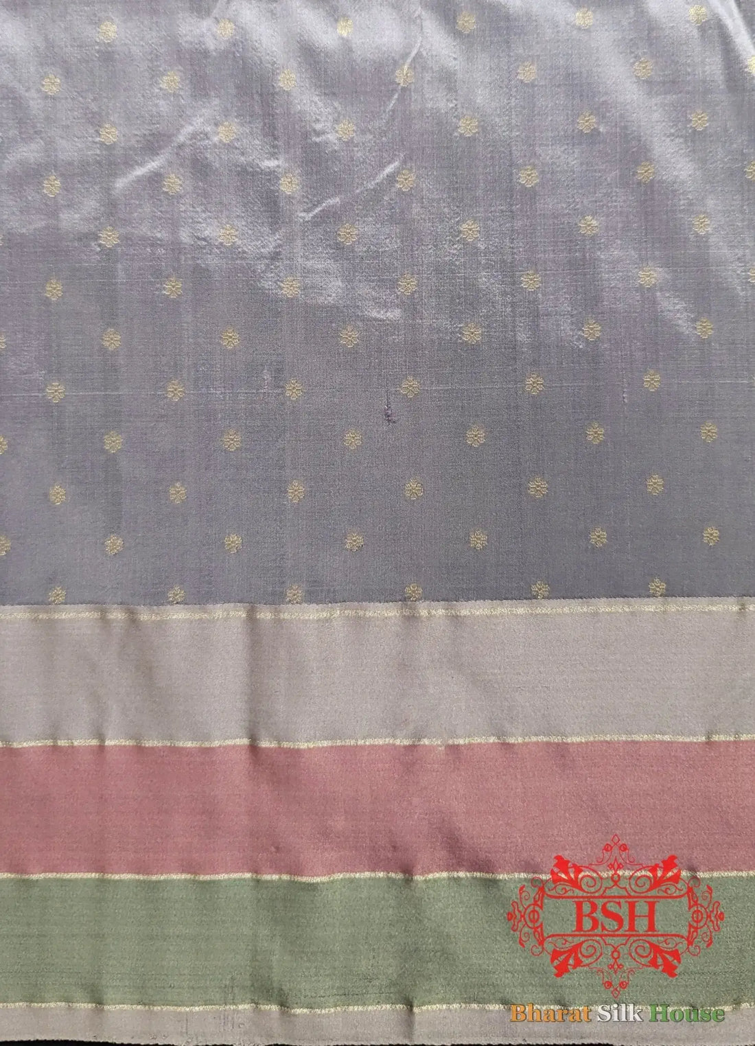Pure Banarasi Handloom Katan Silk Meenakari Antique Zari Saree In Shades Of Pink - Bharat Silk House Pure Kataan Silk