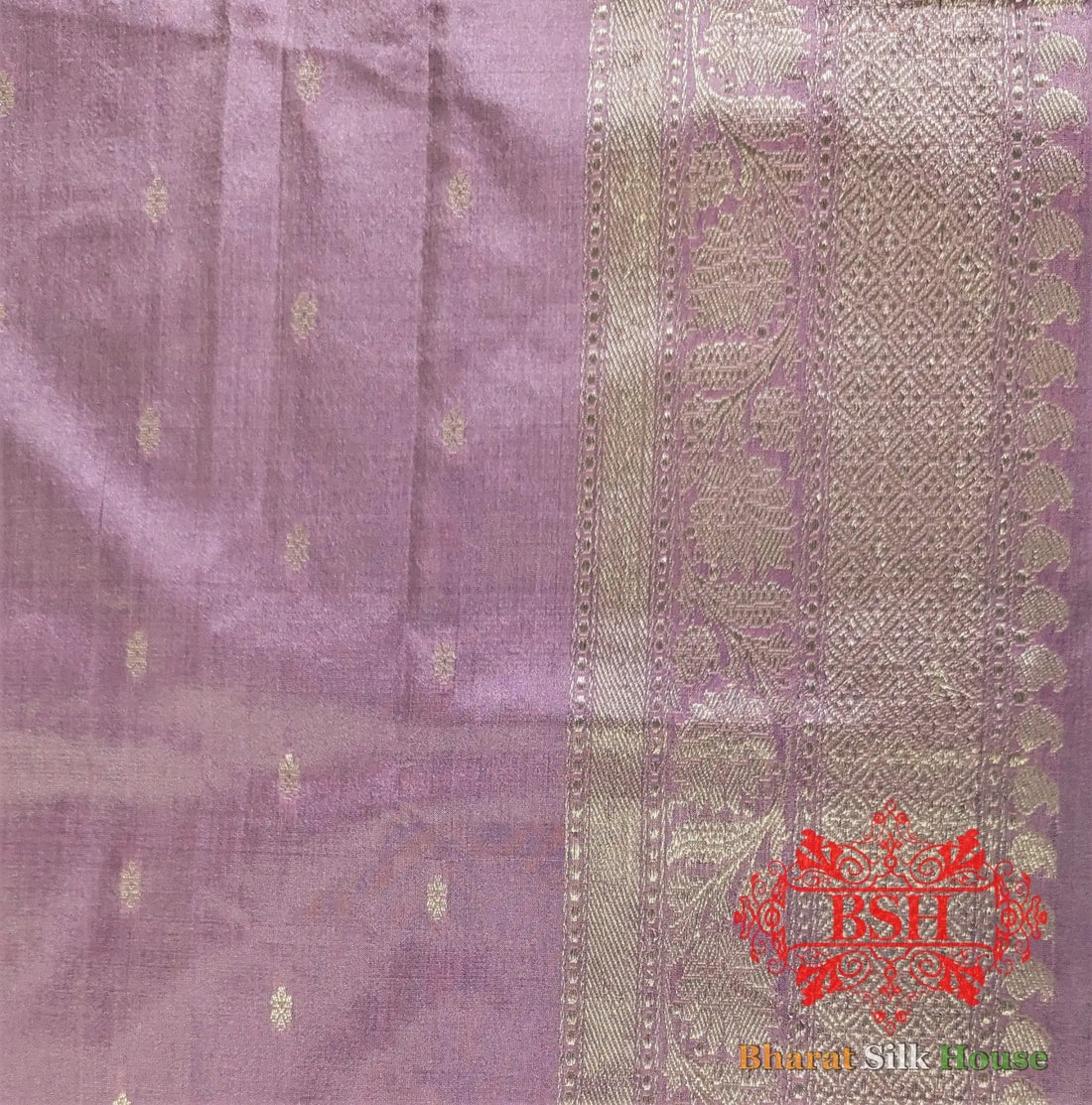 Pure Banarasi Handloom Katan Silk Meenakari Antique Zari Saree In Shades Of Pink - Bharat Silk House Pure Kataan Silk