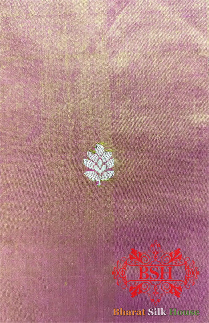 Pure Banarasi Handloom Silk Meenakari Antique Zari Saree In Shades Of Cross Green Color/Rani - Bharat Silk House Pure Kataan Silk