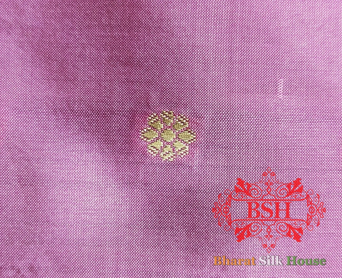 Pure Banarasi Pure Banarasi Handloom Katan Silk Antique Zari Saree In Shades of Peach - Bharat Silk House Pure Kataan Silk