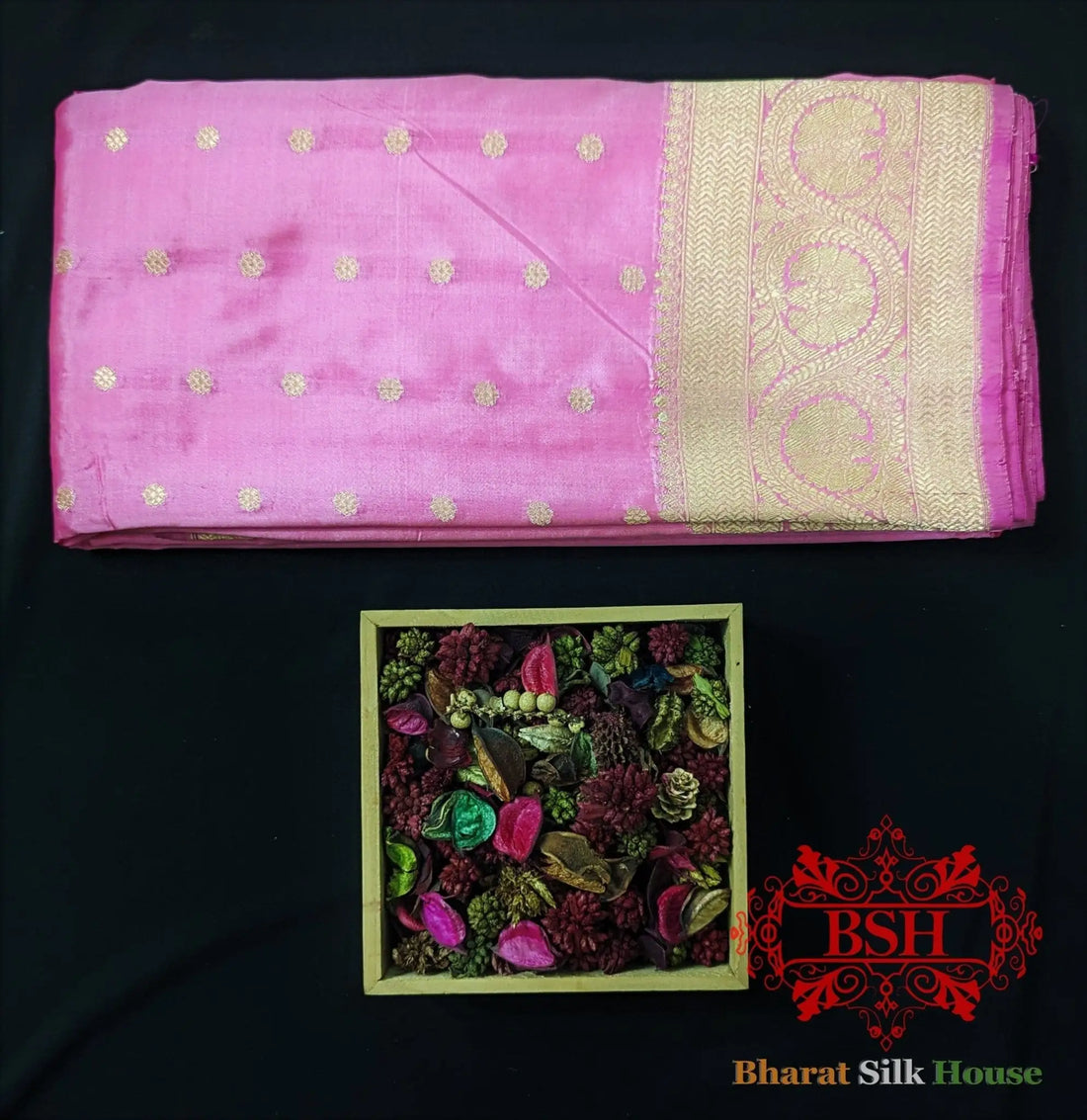 Pure Banarasi Pure Banarasi Handloom Katan Silk Antique Zari Saree In Shades of Peach - Bharat Silk House Pure Kataan Silk