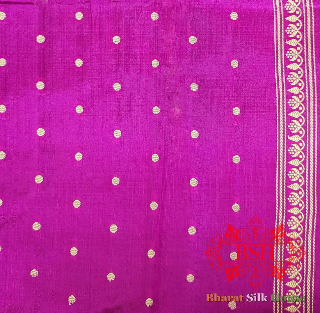 Pure Banrasi Handloom Katan Silk Antique Zari Saree In Shades Of Black - Bharat Silk House Pure Kataan Silk