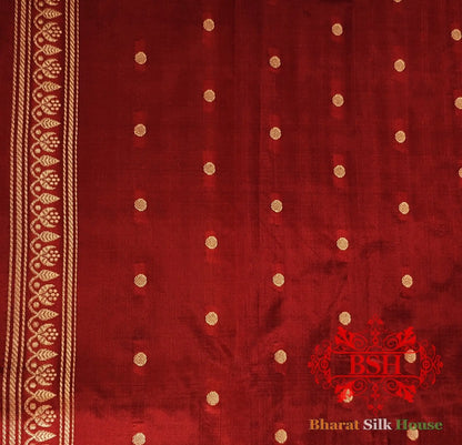 Pure Banrasi Handloom Katan Silk Antique Zari Saree In Shades Of Black - Bharat Silk House Pure Kataan Silk