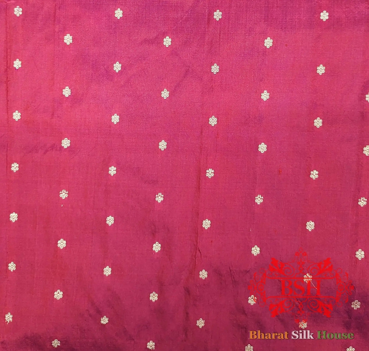 Pure Banrasi Handloom Katan Silk Antique Zari Saree In Shades Of Pink - Bharat Silk House Pure Kataan Silk