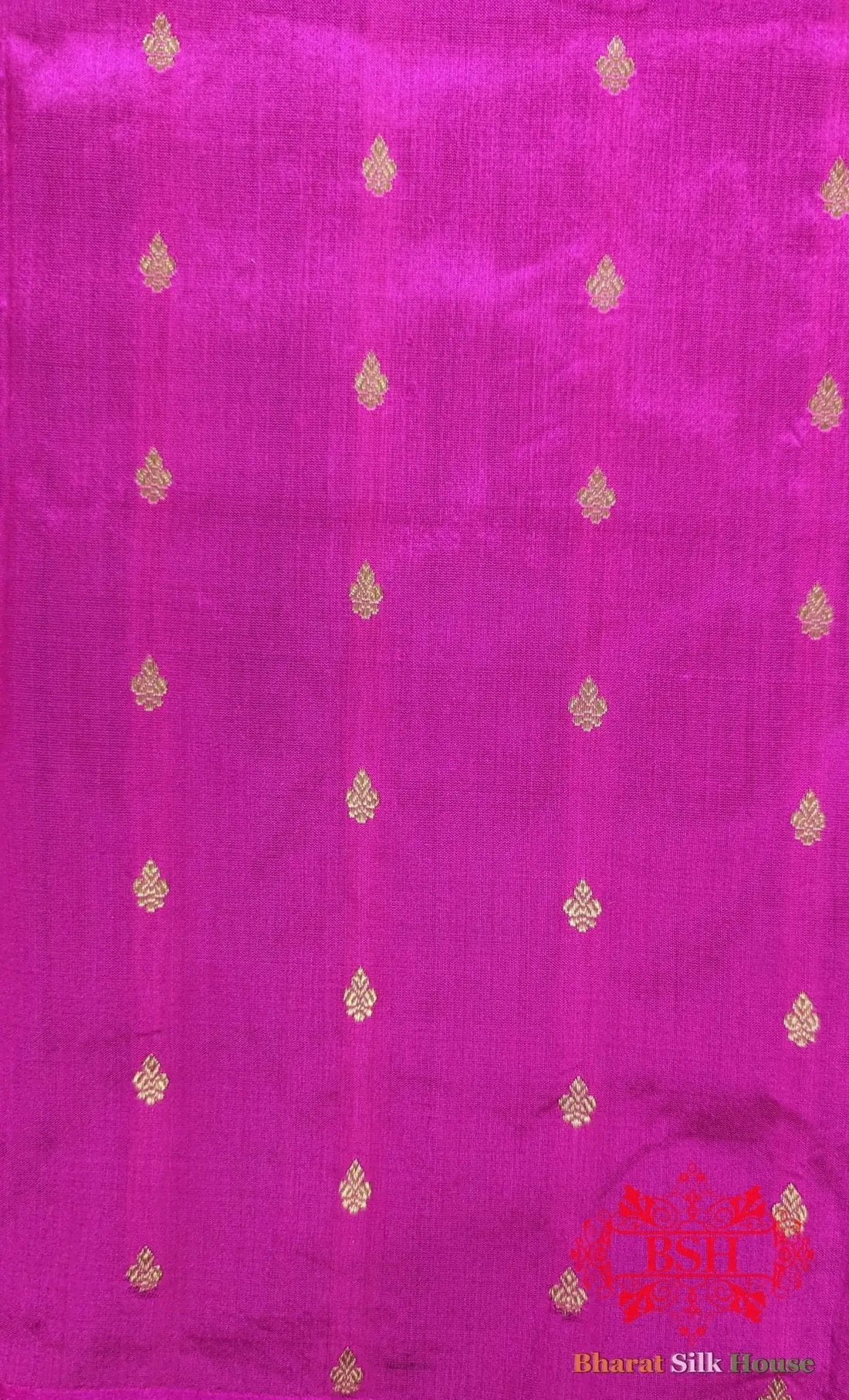 Pure Banrasi Handloom Katan Silk Antique Zari Saree In Shades Of Pink - Bharat Silk House Pure Kataan Silk