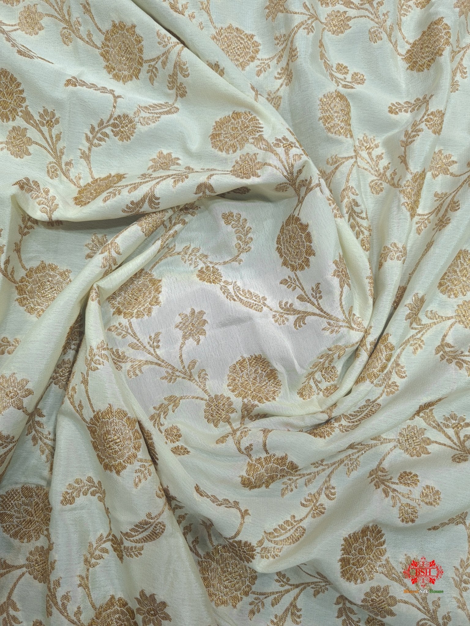 Pure Chiffon White With Red Border Saree - Bharat Silk House