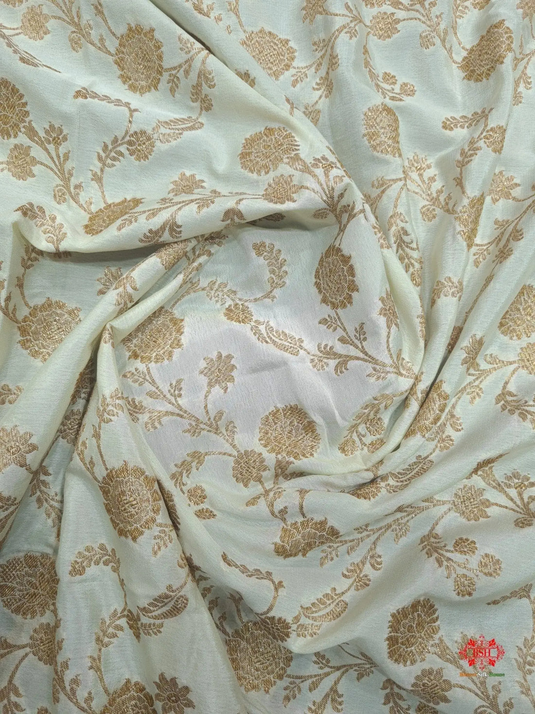 Pure Chiffon White With Red Border Saree - Bharat Silk House Chiffon Sarees