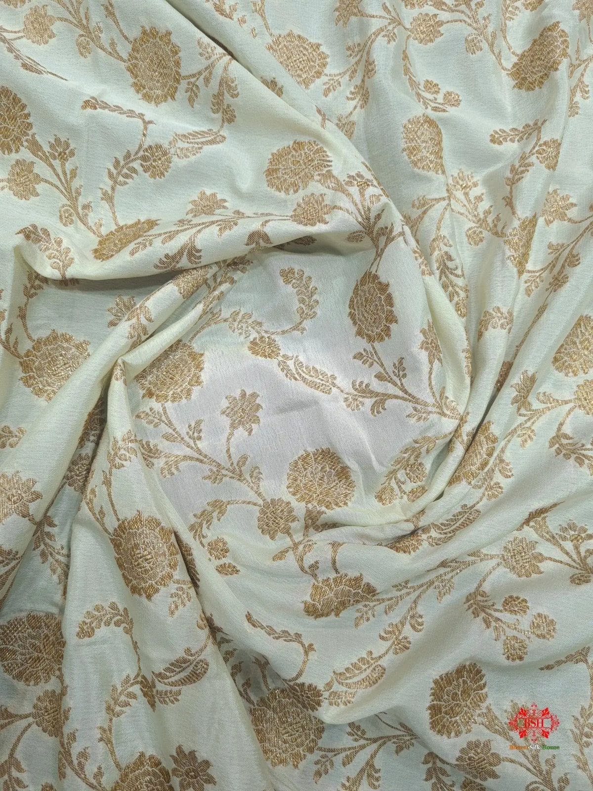 Pure Chiffon White With Red Border Saree - Bharat Silk House Chiffon Sarees