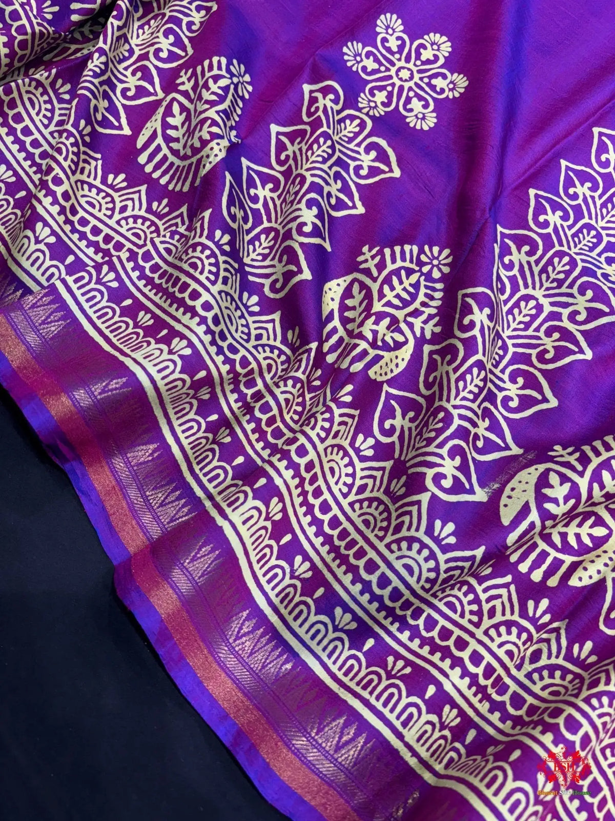 Pure Katan Lightweight Digital Art Summer Wear Saree - Bharat Silk House katan silk