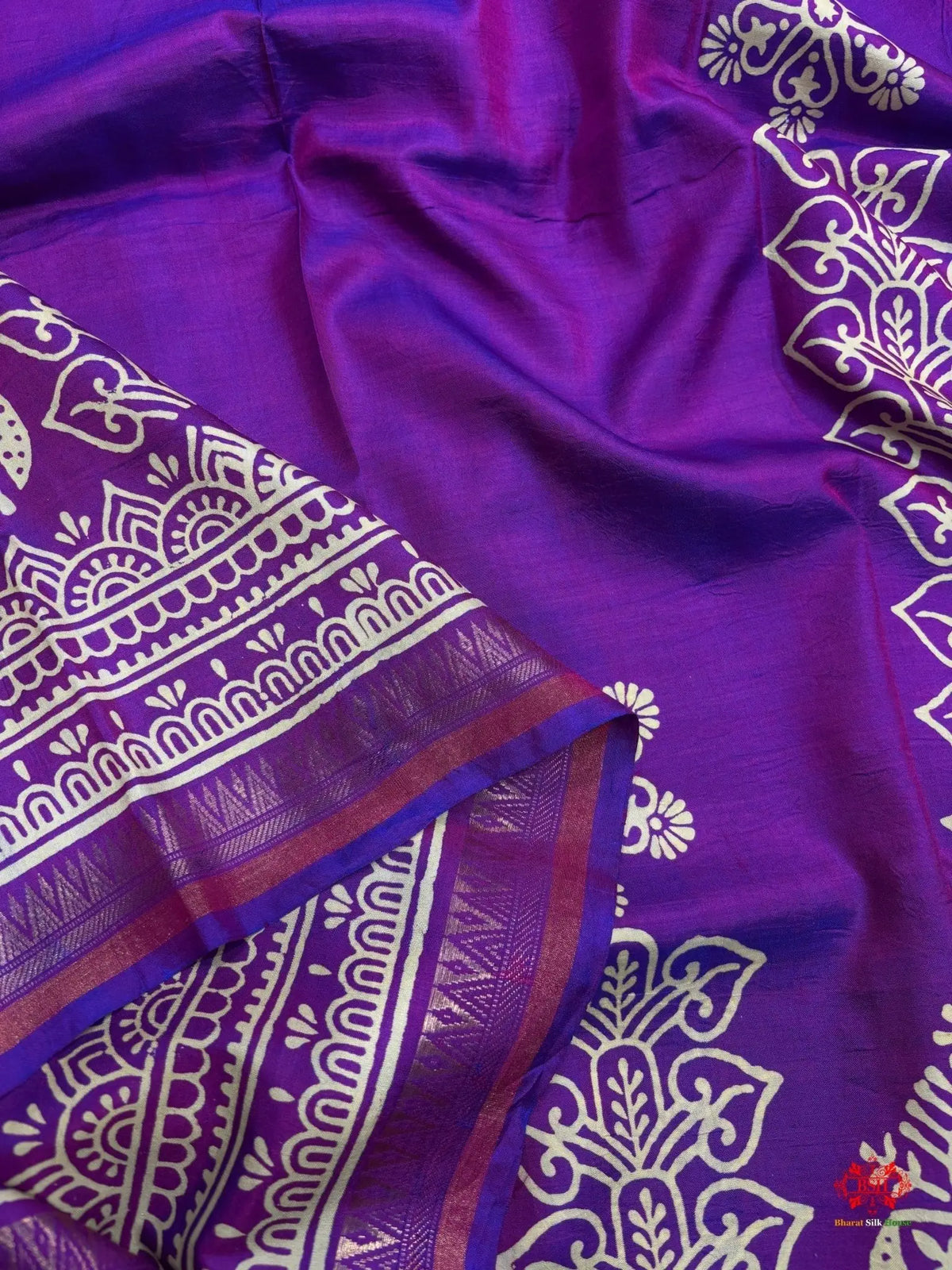 Pure Katan Lightweight Digital Art Summer Wear Saree - Bharat Silk House katan silk