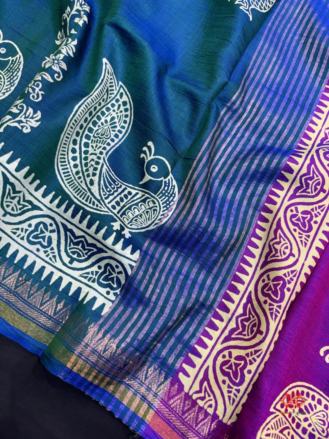 Pure Katan Lightweight Digital Art Summer Wear Saree - Bharat Silk House katan silk