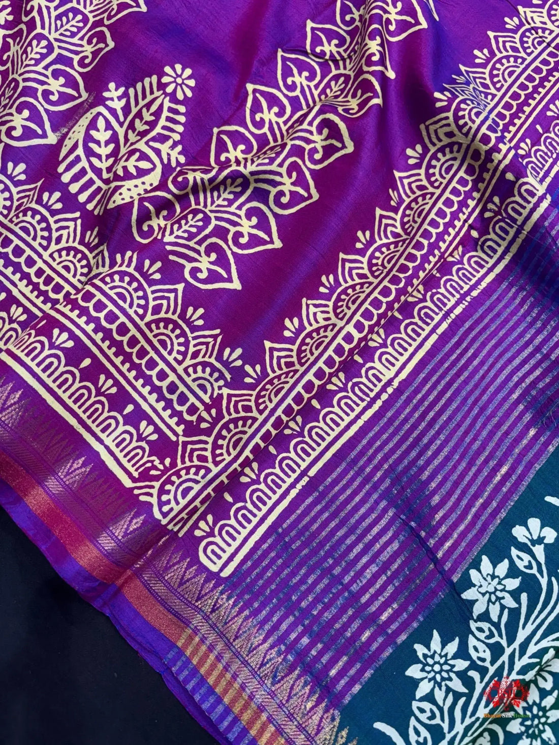 Pure Katan Lightweight Digital Art Summer Wear Saree - Bharat Silk House katan silk
