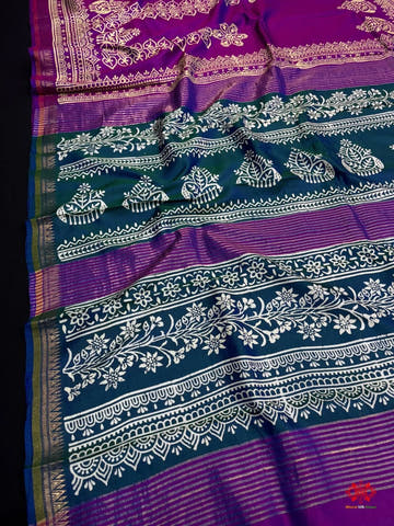 Pure Katan Lightweight Digital Art Summer Wear Saree - Bharat Silk House katan silk