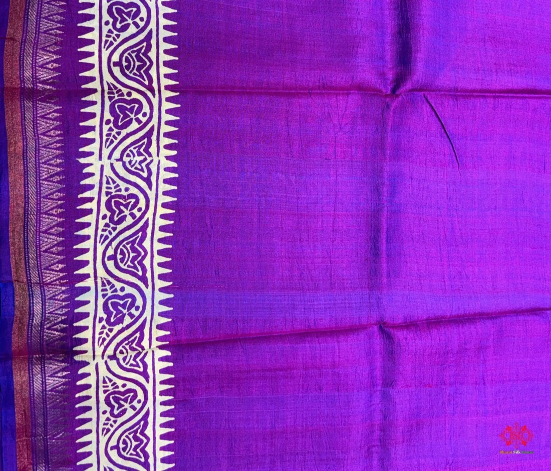 Pure Katan Lightweight Digital Art Summer Wear Saree - Bharat Silk House katan silk