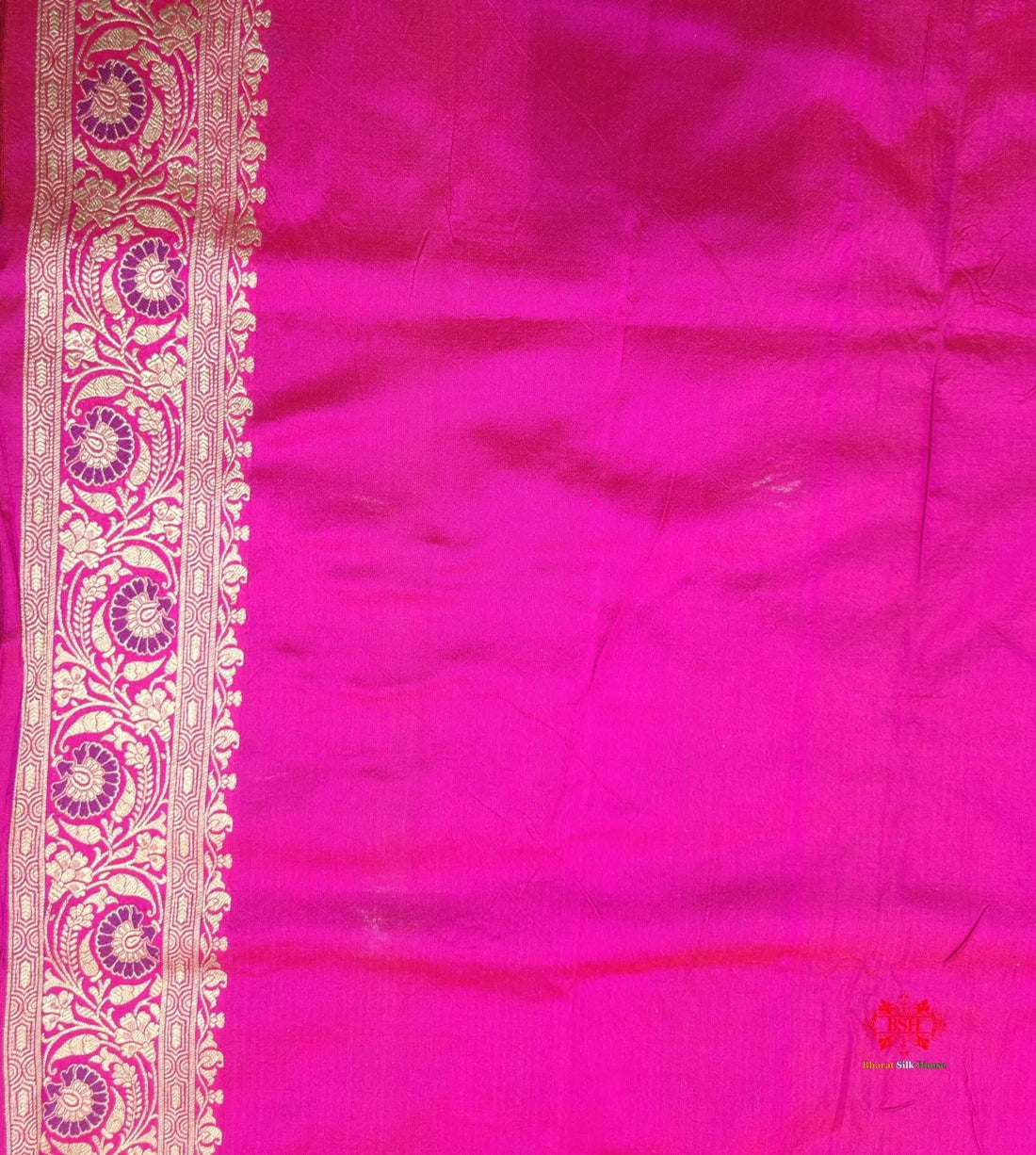 Pure Katan Silk Banarasi Handloom Meenakari All Over Jaal Work Saree - Bharat Silk House