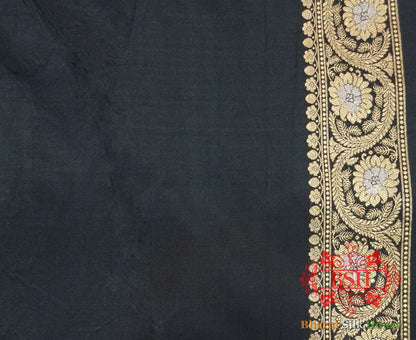 Pure Katan Silk Banarasi Handloom Saree - All over Jaal work with Meenakari - Bharat Silk House Pure Kataan Silk