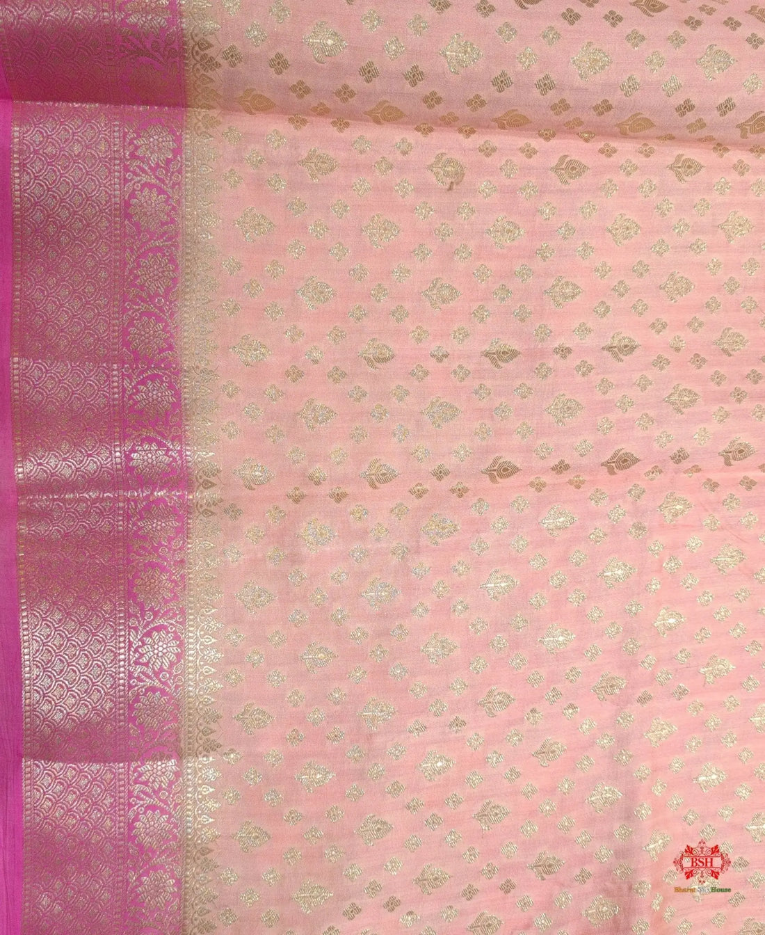 Pure Rangkaat Multi Color Zigzag Chiniya Silk Saree - Bharat Silk House Chiniya Saree