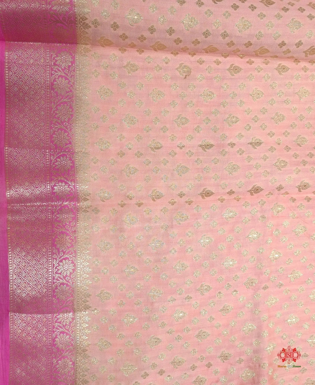 Pure Rangkaat Multi Color Zigzag Chiniya Silk Saree - Bharat Silk House Chiniya Saree