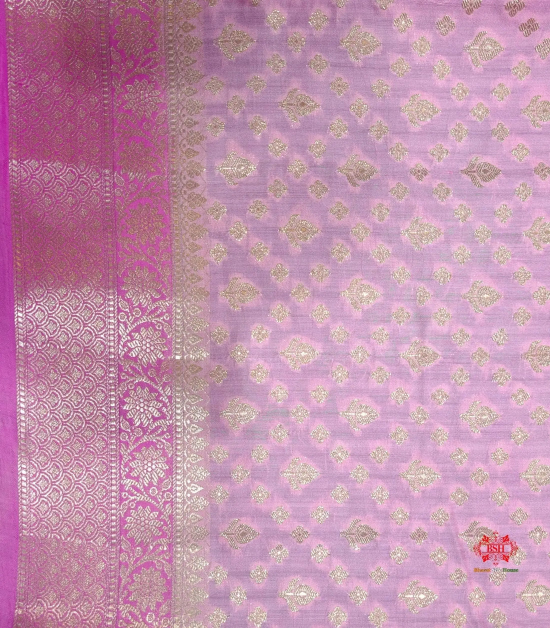 Pure Rangkaat Multi Color Zigzag Chiniya Silk Saree - Bharat Silk House Chiniya Saree