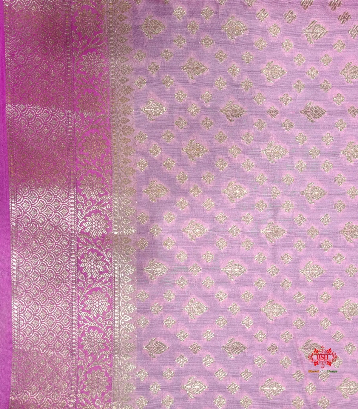 Pure Rangkaat Multi Color Zigzag Chiniya Silk Saree - Bharat Silk House Chiniya Saree