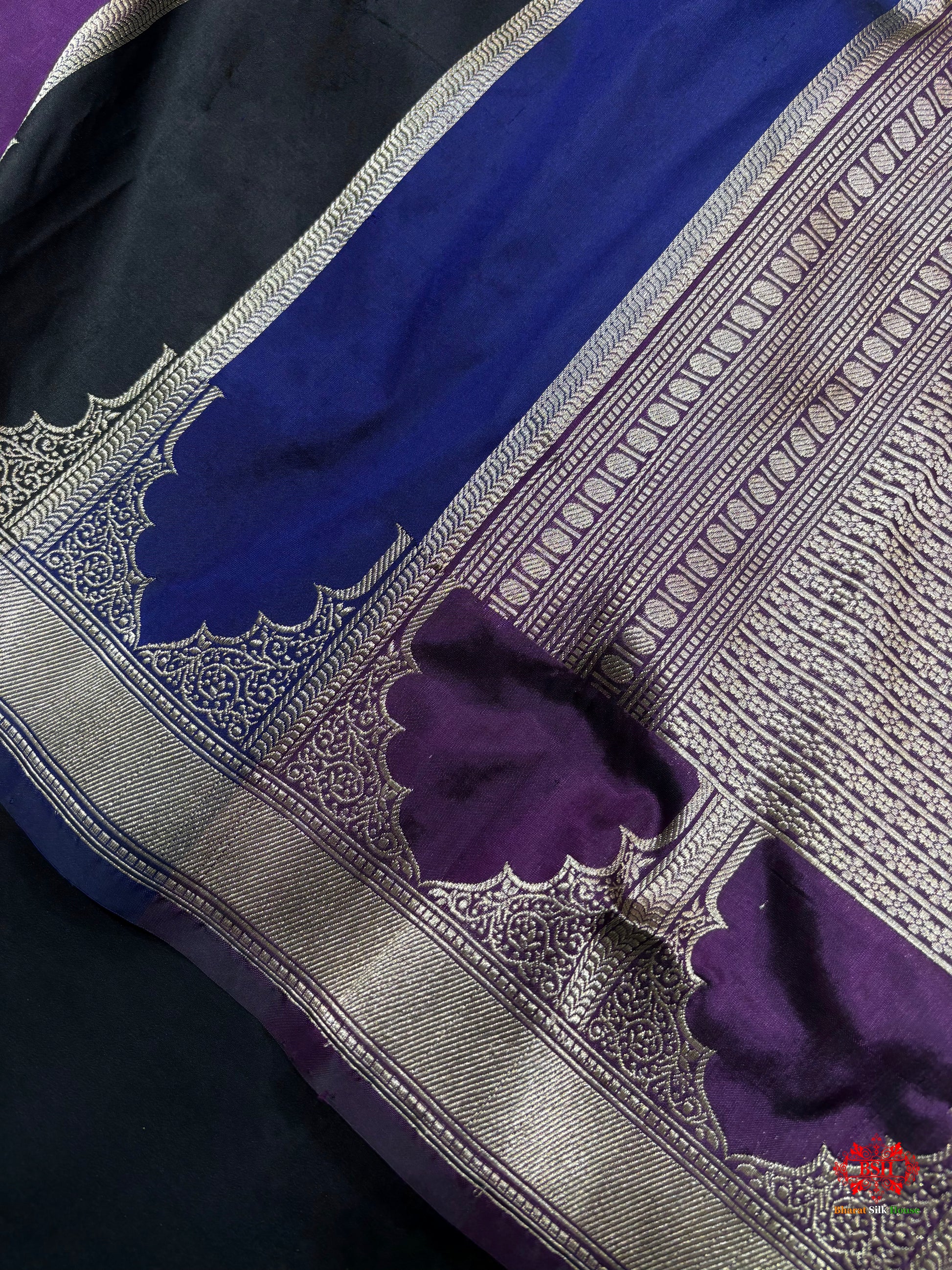 Pure Banarasi  Handloom Katan Silk Antique Zari Saree In Shades Of Multi Color - Pure Kataan Silk - 