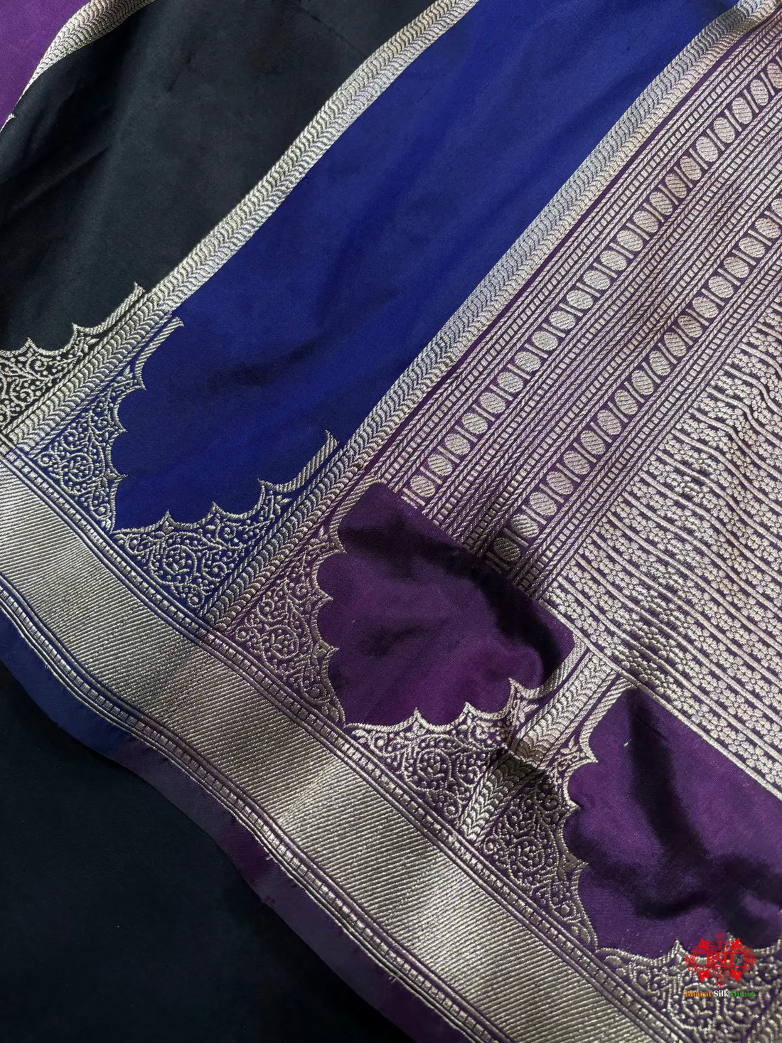 Pure Banarasi  Handloom Katan Silk Antique Zari Saree In Shades Of Multi Color - Pure Kataan Silk -