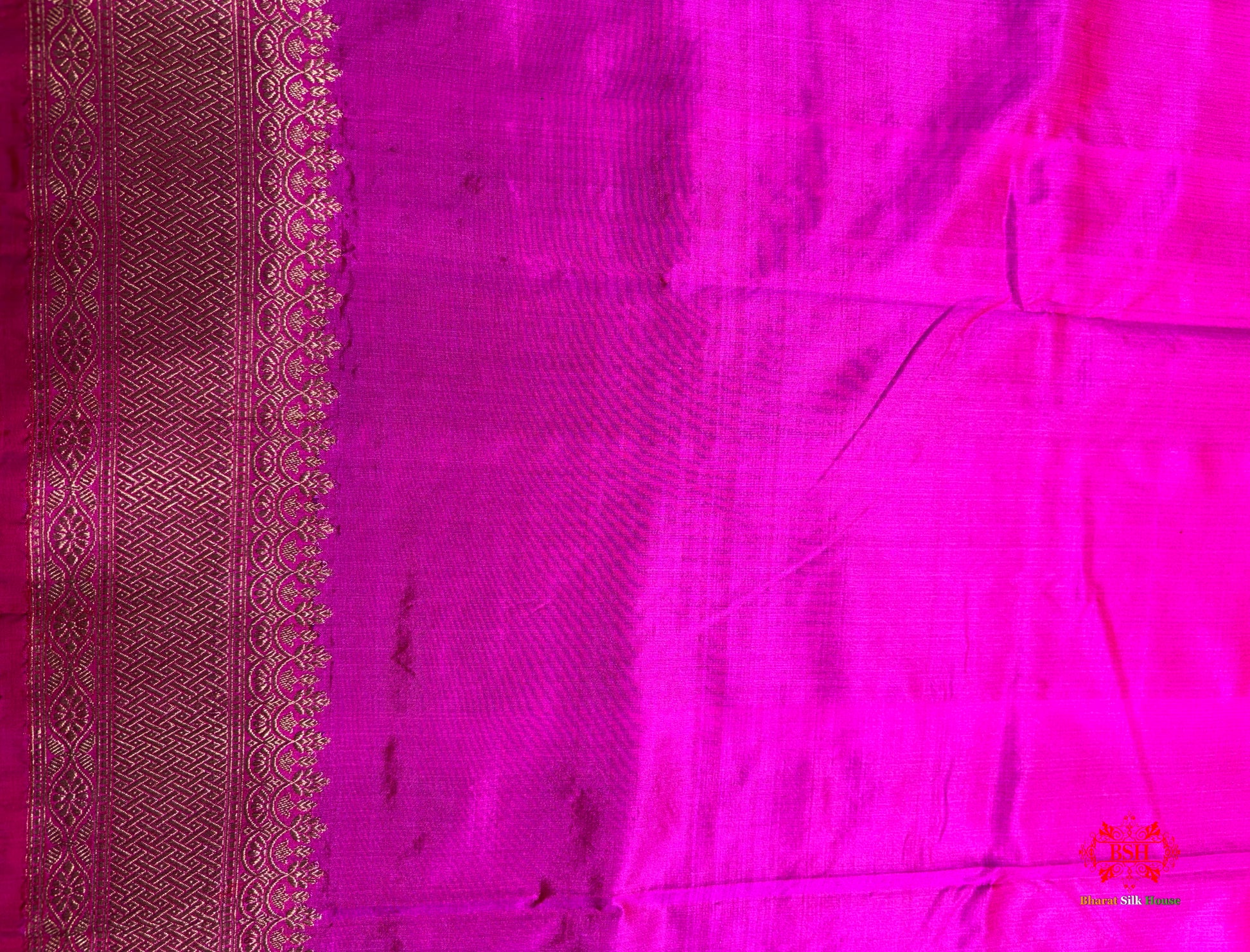 Pure Banarasi  Handloom Katan Silk Antique Zari Saree In Shades Of Pink - Pure Kataan Silk - 