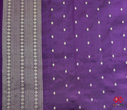Pure Banarasi  Handloom Katan Silk Antique Zari Saree In Shades Of Multi Color - Pure Kataan Silk -