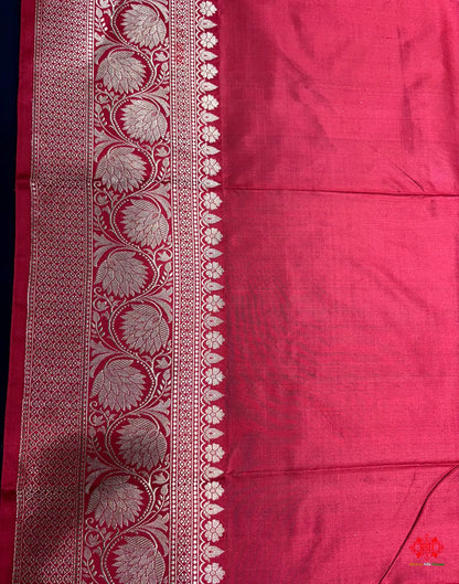 Pure Banarasi  Handloom Katan Silk  Antique Zari Saree In Shades Of White - Pure Kataan Silk -