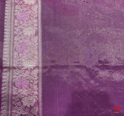 Shade Of Pink Pure Tissue Meena Floral Jaal Silk Saree - Bharat Silk House Tissue Silk