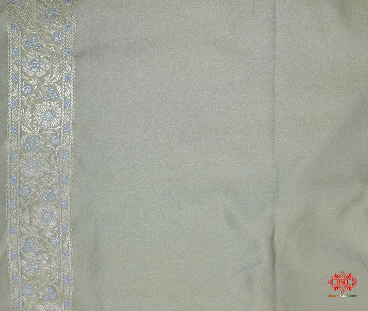 Shades Of Beige Single Zari Tanchoi Silk Saree - Bharat Silk House Tanchoi katan
