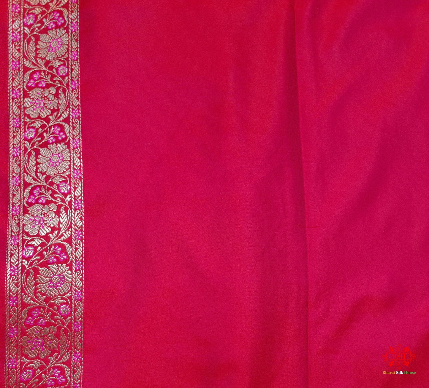 Shades Of Pink Single Zari Tanchoi Silk Saree - Bharat Silk House Tanchoi katan