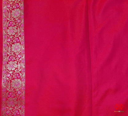 Shades Of Pink Single Zari Tanchoi Silk Saree - Bharat Silk House Tanchoi katan