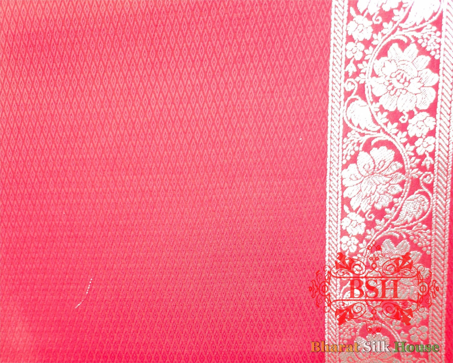 Shades Of Red Single Zari Tanchoi Silk Saree - Bharat Silk House Tanchoi katan