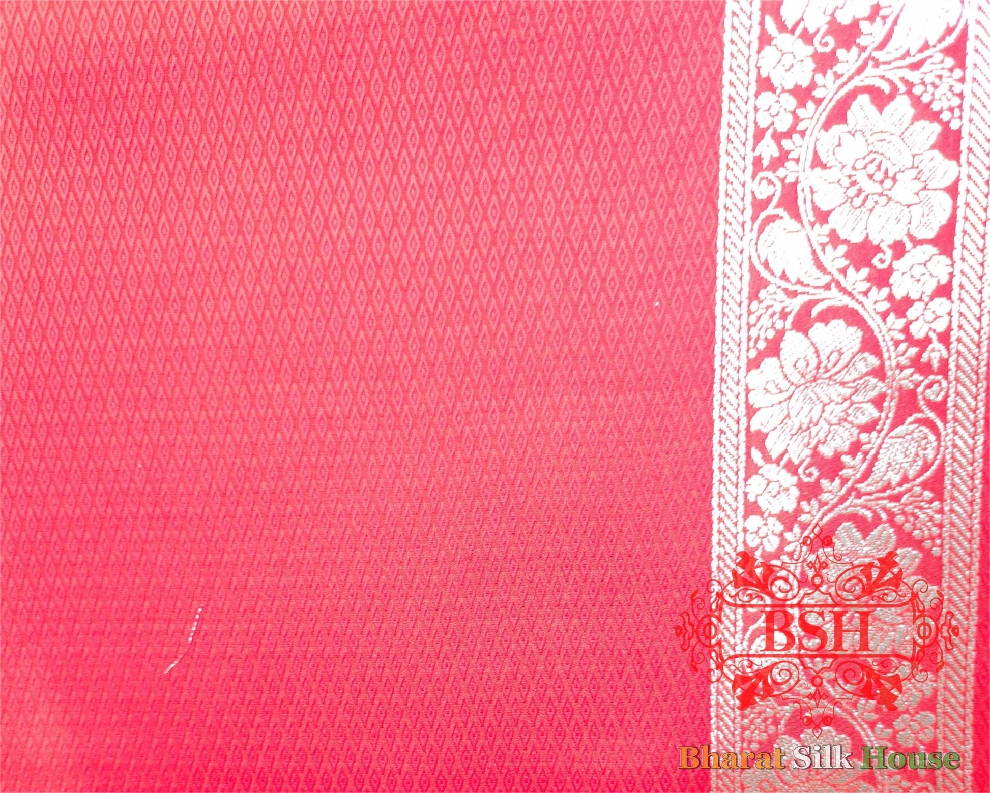 Shades Of Red Single Zari Tanchoi Silk Saree - Bharat Silk House Tanchoi katan