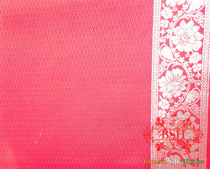 Shades Of Red Single Zari Tanchoi Silk Saree - Bharat Silk House Tanchoi katan