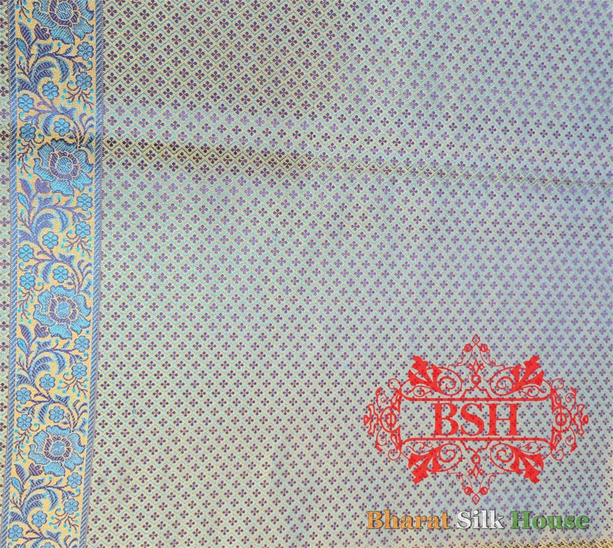Shades Of Yellow Dohri Resham Tanchoi Silk Saree - Bharat Silk House Tanchoi katan